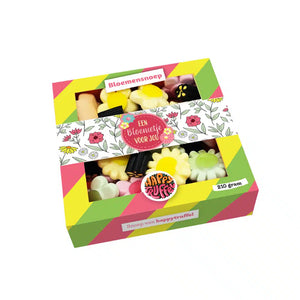 Snoeppakket “Een bloemetje voor jou” Bloemen snoep (210 gram)