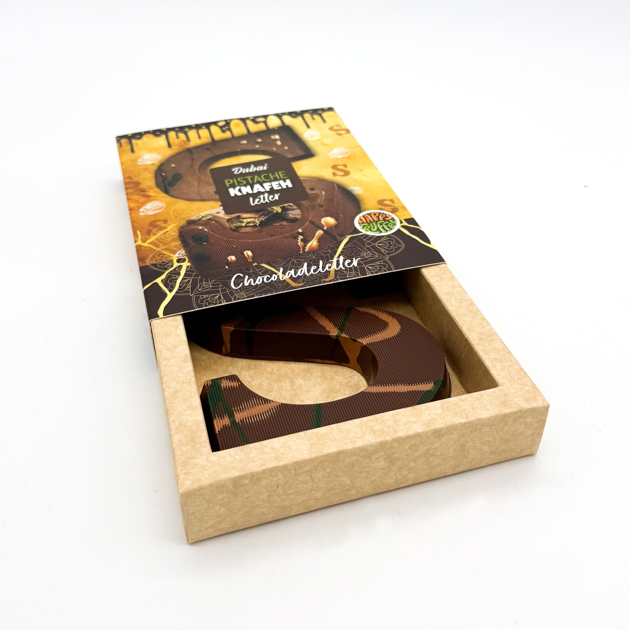 Pistache Dubai Knafeh chocoladeletter (150 gram) [Plasticvrij]