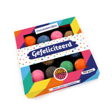 Chocoladetruffels - Mix "Gefeliciteerd" (12 truffels) 200 gram