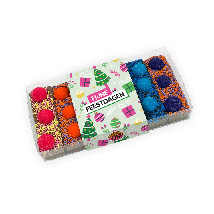 Chocoladereep - HappyBar Proeverij "Fijne Feestdagen" (200 gram)