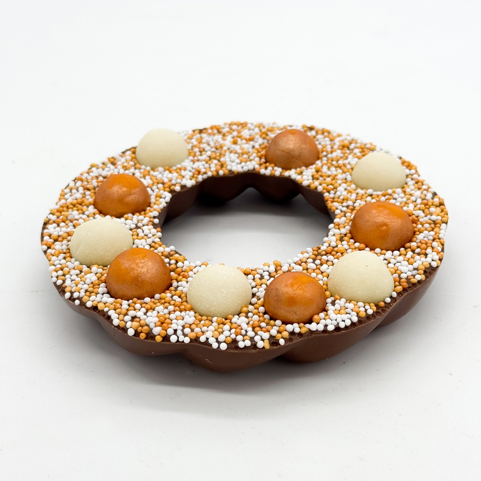 Chocoladetablet Gouden Kerstkrans (150 gram)