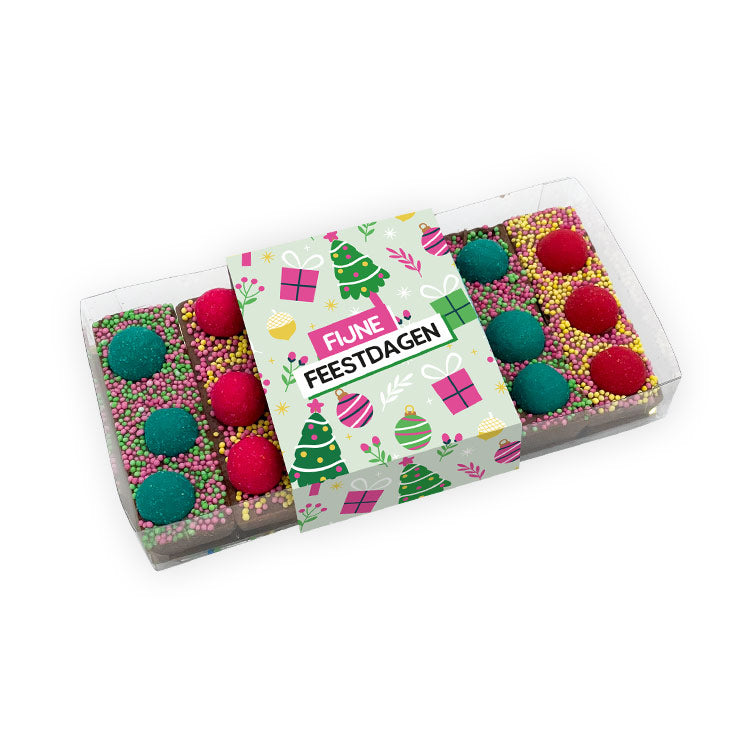 Chocoladereep - HappyBar Proeverij "Fijne Feestdagen" (200 gram)