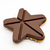 Chocolade Gouden Happy Christmas Ster (150 gram)