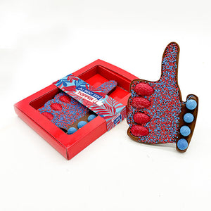 Chocolade duim – “Jij bent een topper” (190 gram)