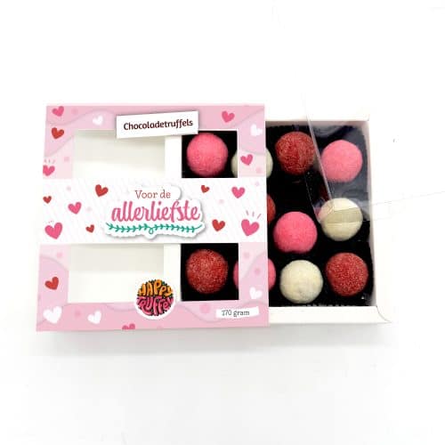 Chocoladetruffels - "Voor de allerliefste" special (12 stuks)