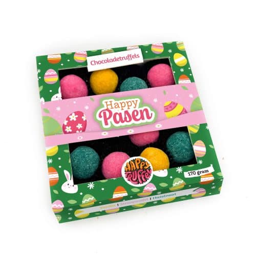 Chocoladetruffels - Paaseditie - HappyPasen (12 stuks)