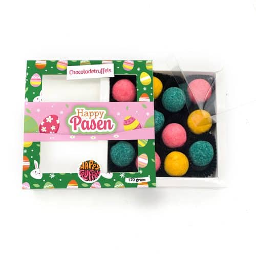 Chocoladetruffels - Paaseditie - HappyPasen (12 stuks)