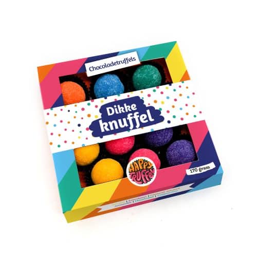Chocoladetruffels - Mix “Dikke knuffel” (12 stuks)