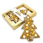 Chocolade Happy Kerstboom goud