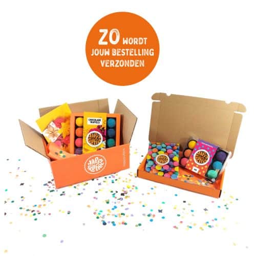 Happy Chocolade Kerstboom goud "Fijne feestdagen" (180g)