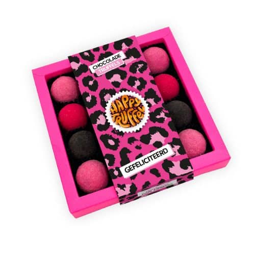 chocoladetruffels gefeliciteerd panter editie