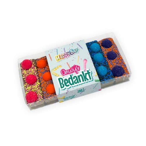 Chocoladereep - HappyBar Proeverij "Onwijs Bedankt" (200g)
