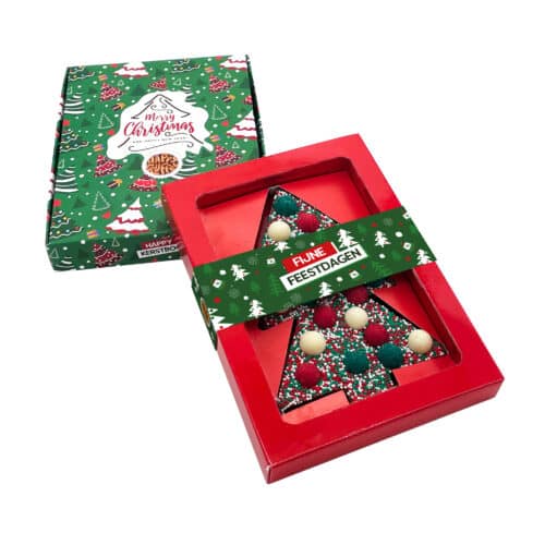 Chocolade Happy Kerstboom giftbox (180g)