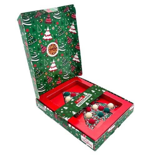 Chocolade Happy Kerstboom giftbox (180g)