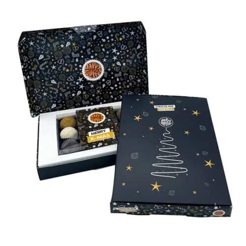 Chocoladetruffels Fijne feestdagen giftbox