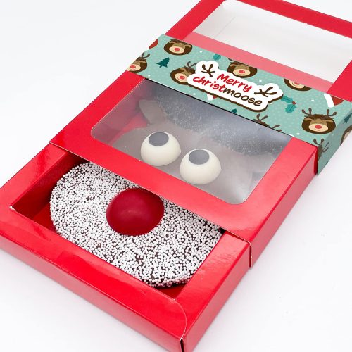 Chocolade Rendier "Merry Christmoose" (200g) - Limited Edition