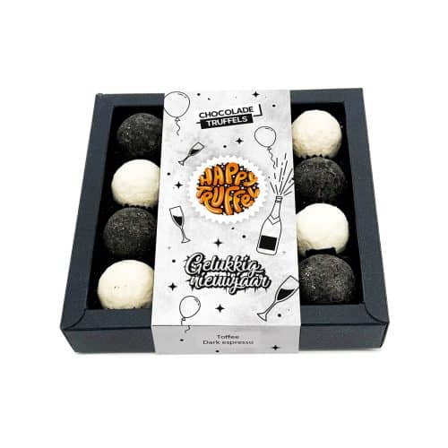 Chocoladetruffels Gelukkig Nieuwjaar (16 stuks)