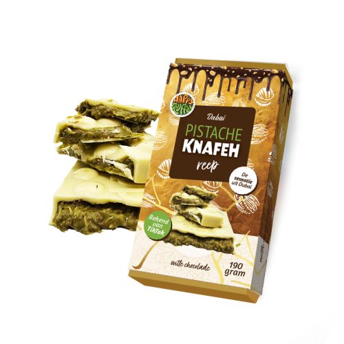 Dubai Pistache Knafeh chocoladereep (witte chocolade)