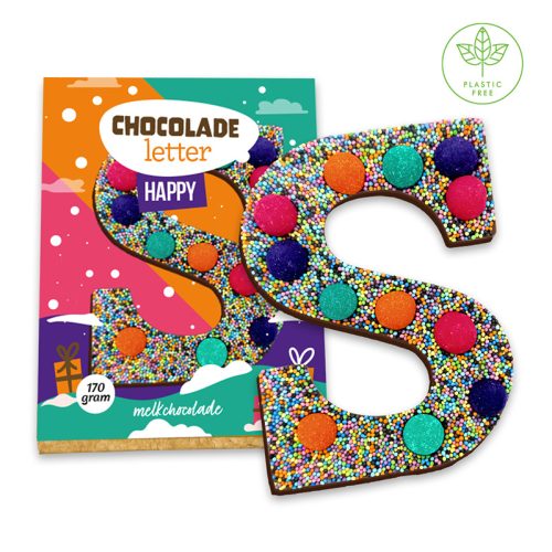 Happy chocoladeletter (170 gram)