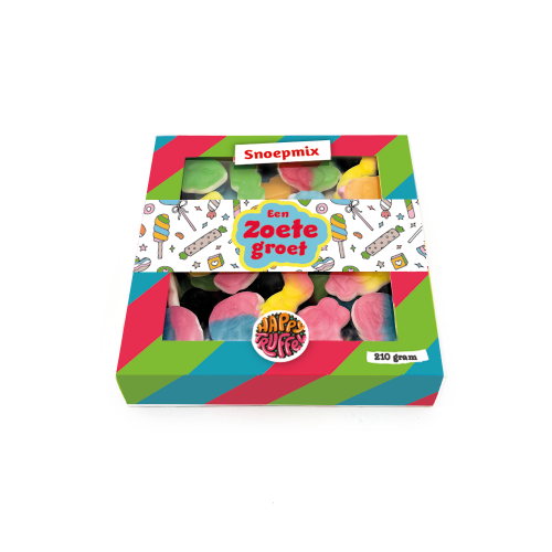 Snoeppakket "Een zoete groet" mixsnoep (210 gram)