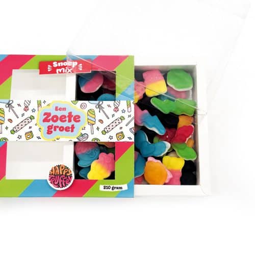 Snoeppakket "Een zoete groet" mixsnoep (210 gram)