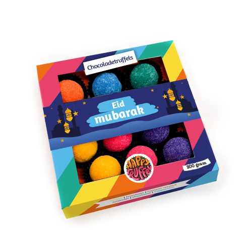 Chocoladetruffels - Mix “Eid Mubarak” (12 stuks)