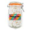 Snoeppot weck “Onwijs Bedankt Pot” pepermuntjes (1000 ml)